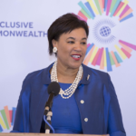 Baroness Patricia Scotland, former Secretary-General of the Commonwealth, during her visit to Sierra Leone on 26th January 2022    